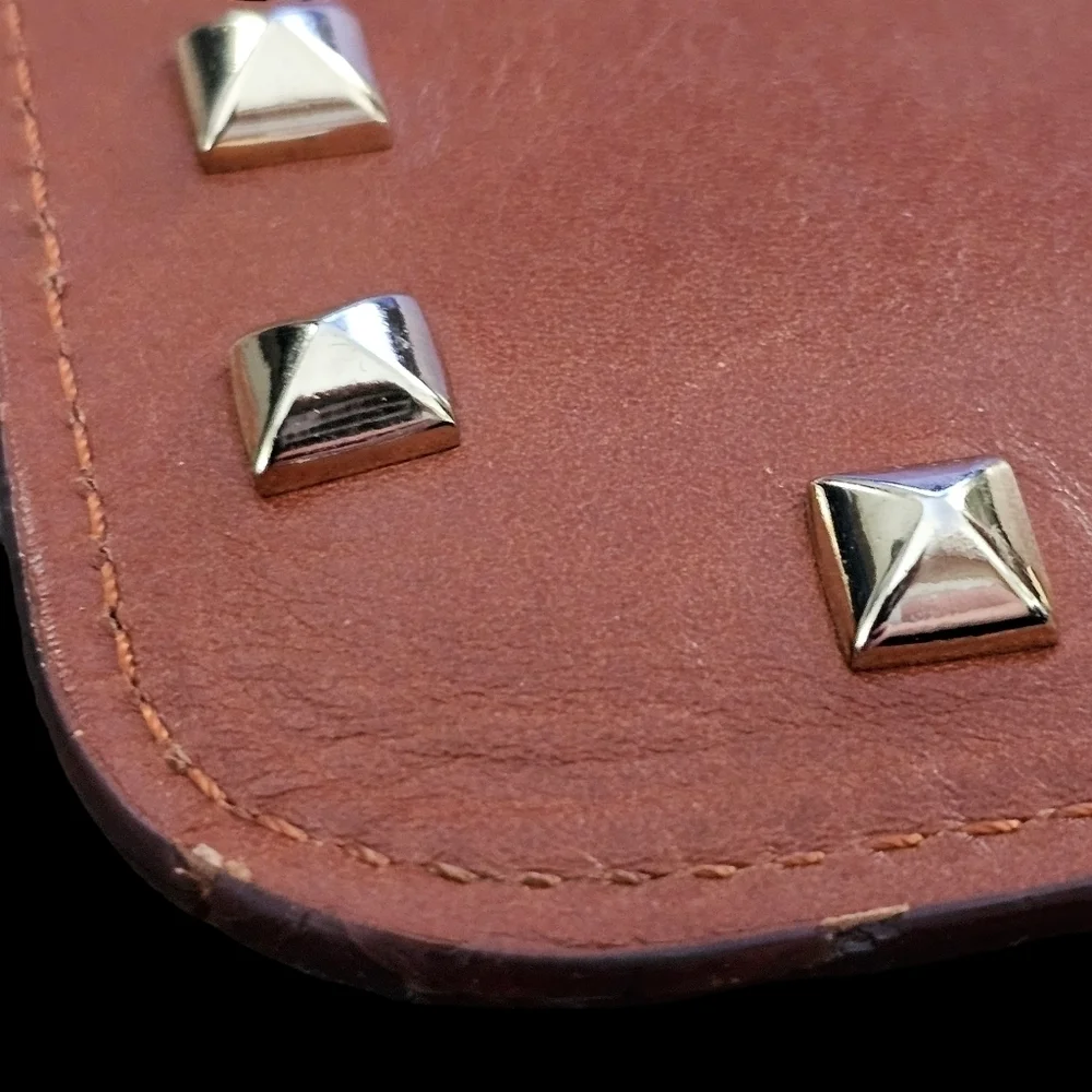 Rebecca Minkoff Kerry Leather Studded Pouch Clutch Carry All